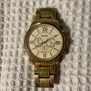 Gold FOSSIL watch